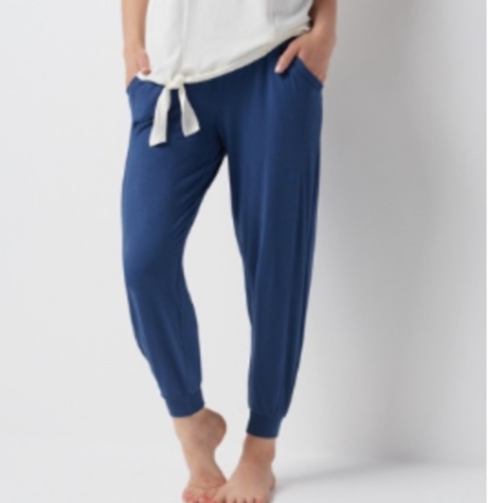 Any Body joggers pajamas pants blue size XSP